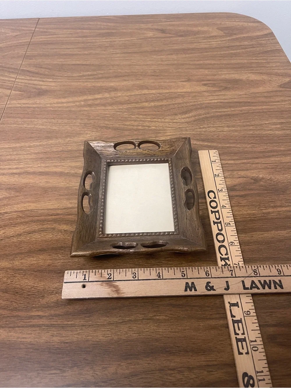 Plastic Faux Wood Picture Frame with Plastic Hanger